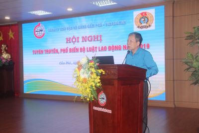Hội nghị tuyên truyền, phổ biến Bộ luật lao động tại Công ty Kho vận và cảng Cẩm Phả - Vinacomin