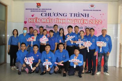 Đoàn thanh niên Công ty tham gia hiến máu tình nguyện năm 2022