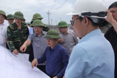 Lãnh đạo tỉnh Quảng Ninh và TKV kiểm tra công tác phòng chống mưa bão