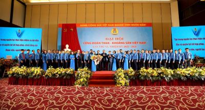 Đại hội Công đoàn Than - Khoáng sản Việt Nam lần thứ VI, nhiệm kỳ 2023 - 2028 thành công tốt đẹp