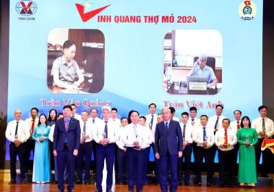 Công ty vinh dự có 2 cá nhân được vinh danh tại chương trình Vinh quang thợ mỏ