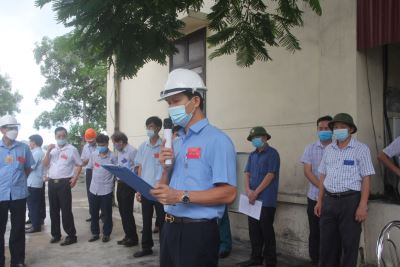 Công ty Kho vận và cảng Cẩm Phả - Vinacomin diễn tập phòng, chống dịch Covid -19 