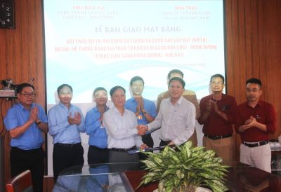 Công ty tổ chức bàn giao mặt bằng dự án Hệ thống băng tải than từ kho G9 đi cảng Hoá Chất - Mông Dương