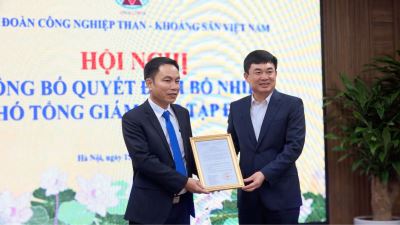 Công bố Quyết định bổ nhiệm Phó Tổng giám đốc TKV Nguyễn Huy Nam
