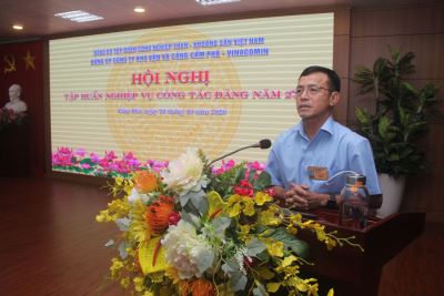 Đảng ủy Công ty Kho vận và cảng Cẩm Phả - Vinacomin tổ chức hội nghị  tập huấn nghiệp vụ công tác xây dựng Đảng năm 2020