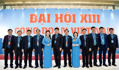 Đoàn đại biểu Công đoàn TKV tham dự Đại hội XIII Công đoàn Việt Nam
