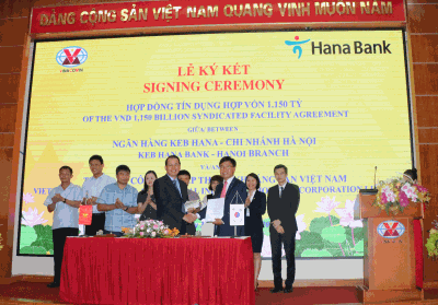 TKV ký kết hợp đồng tín dụng hợp vốn với Ngân hàng Keb Hana - Chi nhánh Hà Nội