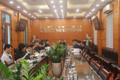 Công ty Kho vận và cảng Cẩm Phả - Vinacomin họp triển khai công tác tổ chức hội nghị tổng kết sản xuất kinh doanh năm 2020, hội nghị người lao động năm 2021