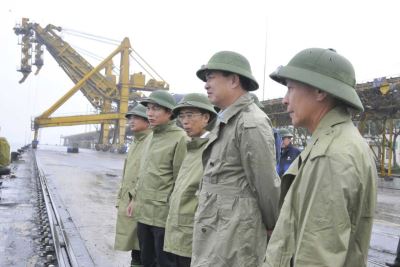 Lãnh đạo Tập đoàn kiểm tra công tác ứng phó bão số 3 (bão WIPHA) tại Quảng Ninh
