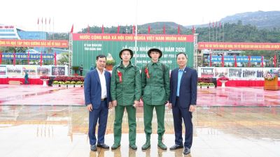 Công ty tiễn tân binh lên đường nhập ngũ năm 2026