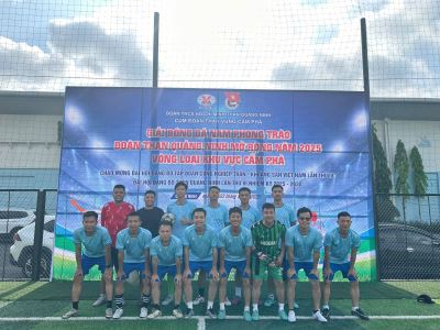 Đội bóng đoàn thanh niên Công ty tự tin tiến vào vòng chung kết giải bóng đá nam phong trào Đoàn TQN mở rộng năm 2025