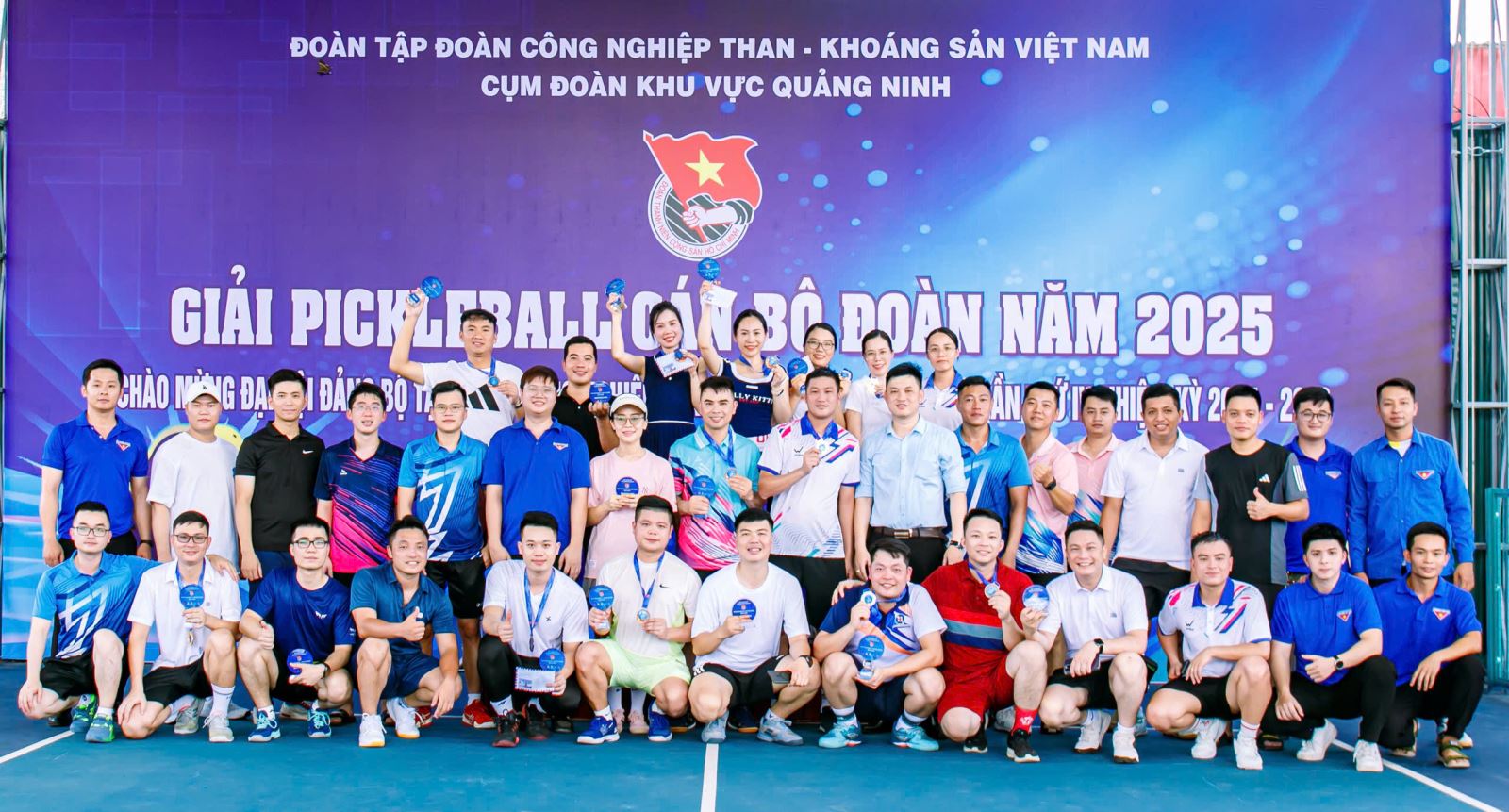 Giải Pickleball Cán bộ Đoàn 2025: Chào mừng Đại hội Đảng bộ Tập đoàn Công nghiệp Than - Khoáng sản Việt Nam